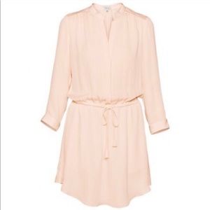 Aritzia BABATON Bennett Silk Dress in Peach Sz S
